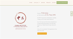 Desktop Screenshot of chinainstitute.com