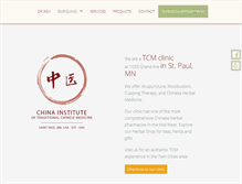 Tablet Screenshot of chinainstitute.com